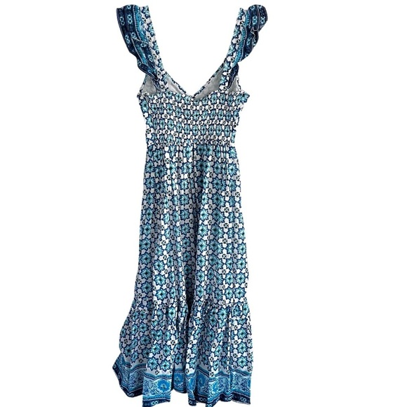 NWT Lucky Brand Women's Floral Tiered Maxi Dress Blue
White Size Large - Picture 3 of 12